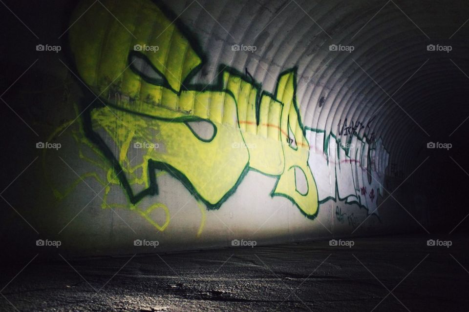 Subway underground graffiti 