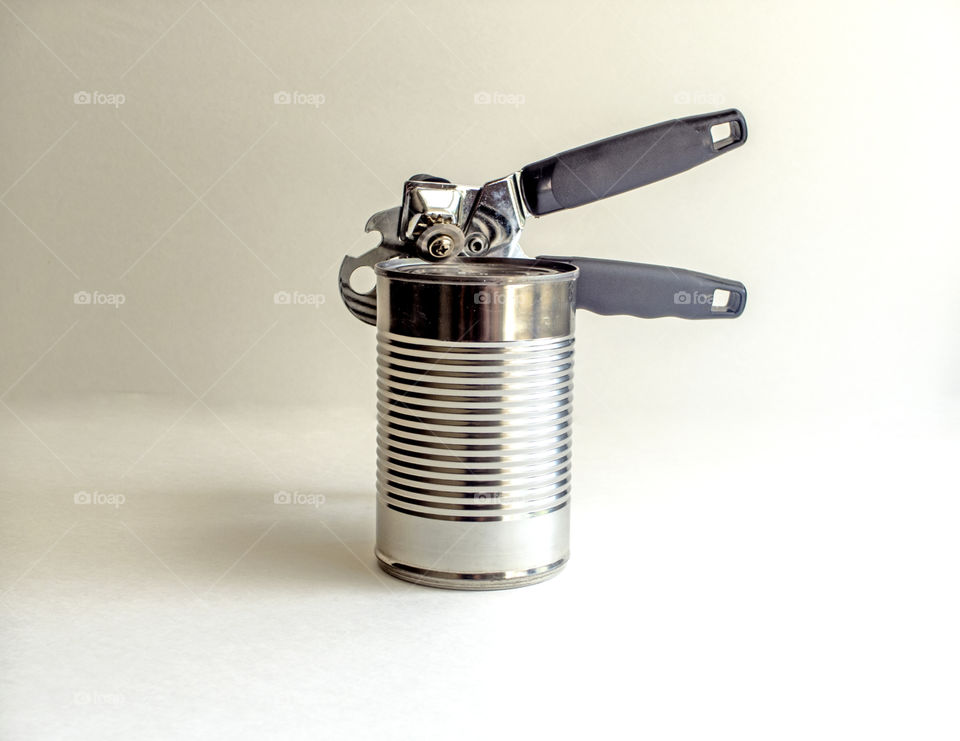 Can opener on can