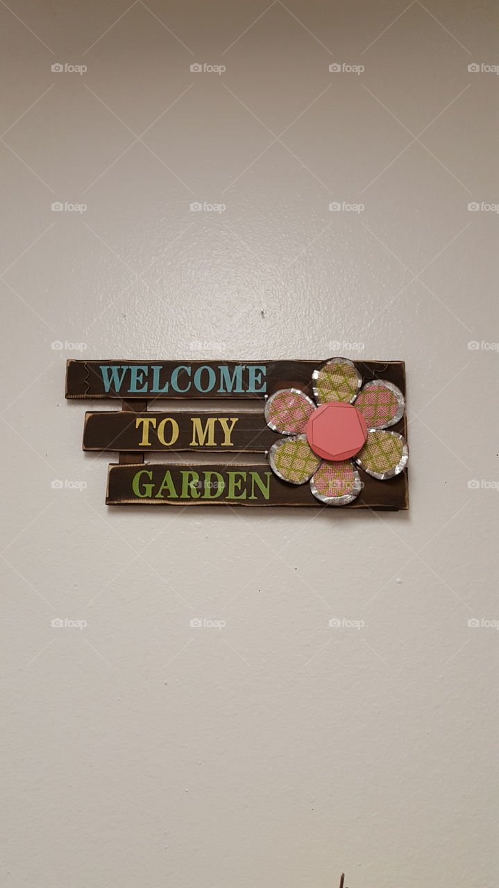 garden sign