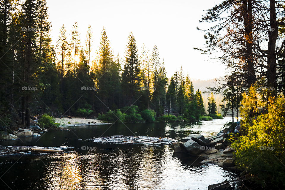 Sunset at Hume Lake