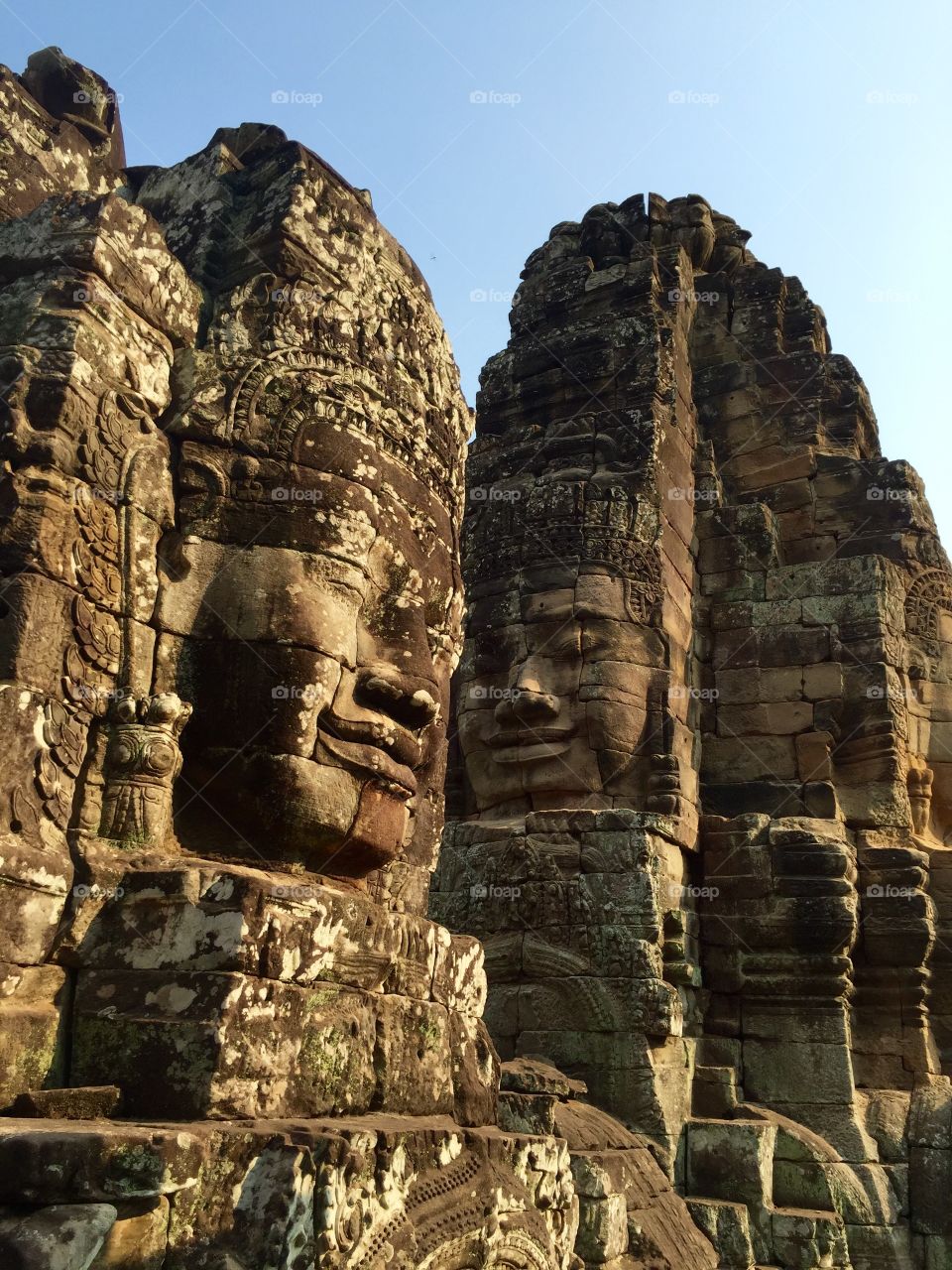 Smiling Buddha face Angkor 