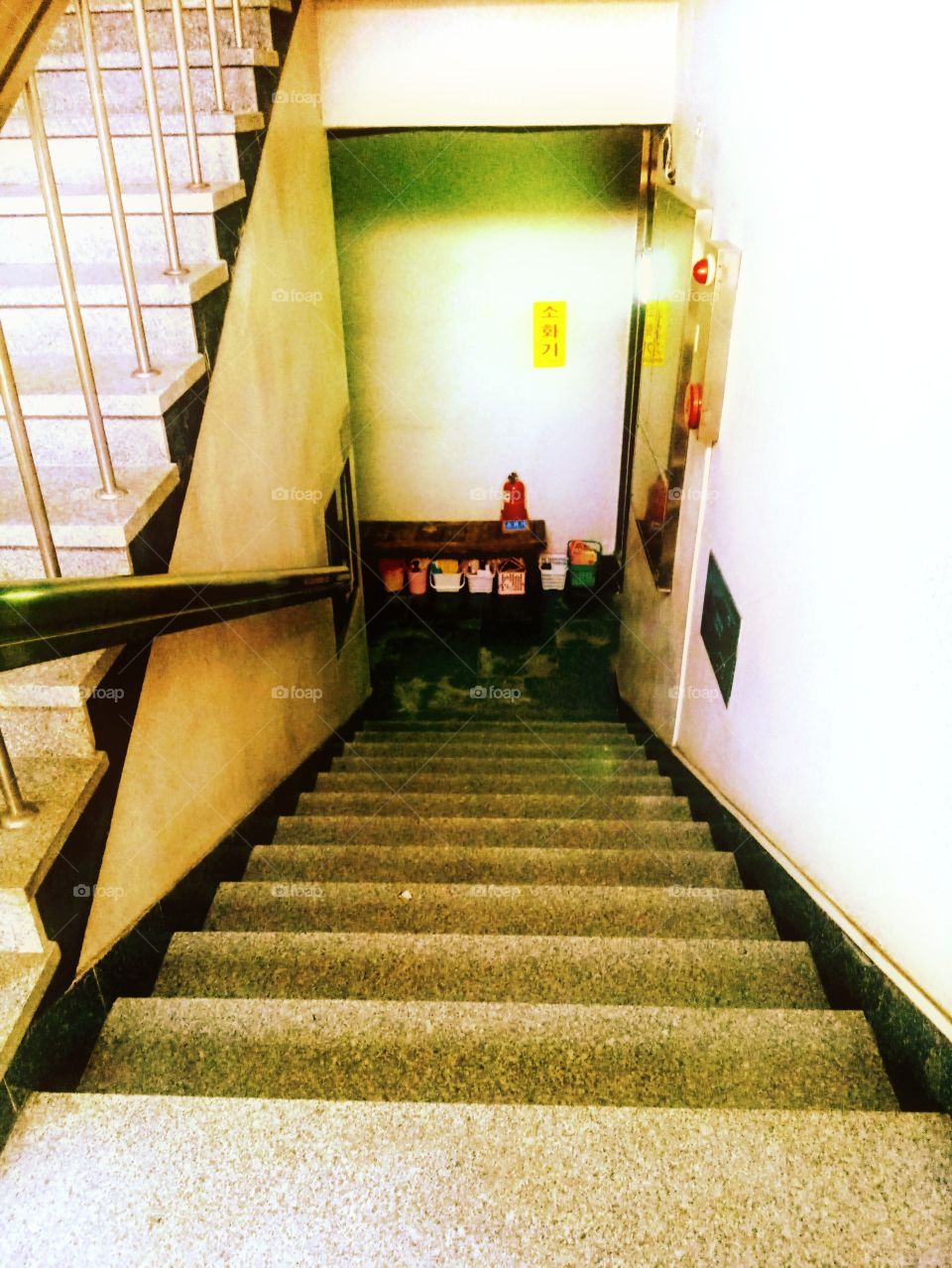 taken from above in tongdosa yangsan city, south korea