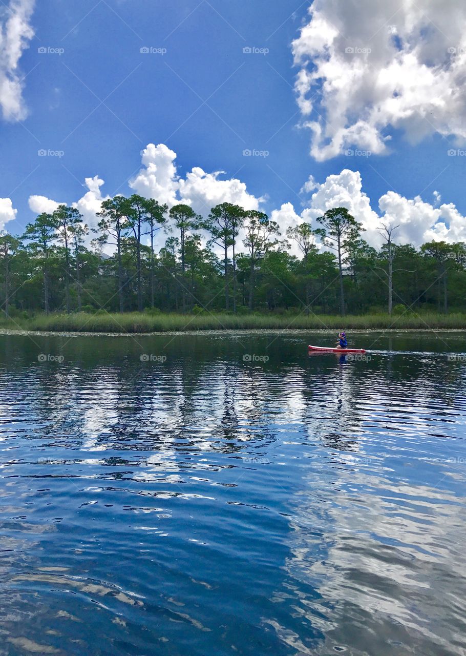 Paddle boarding is so much fun