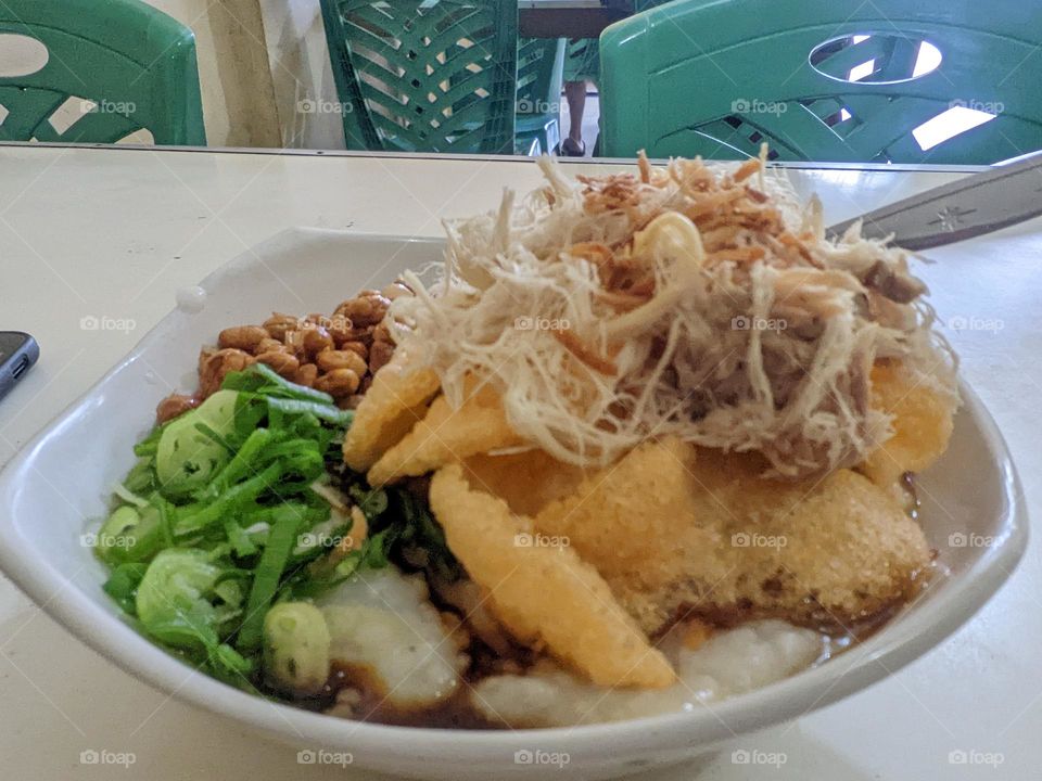 please try our best 'bubur ayam'