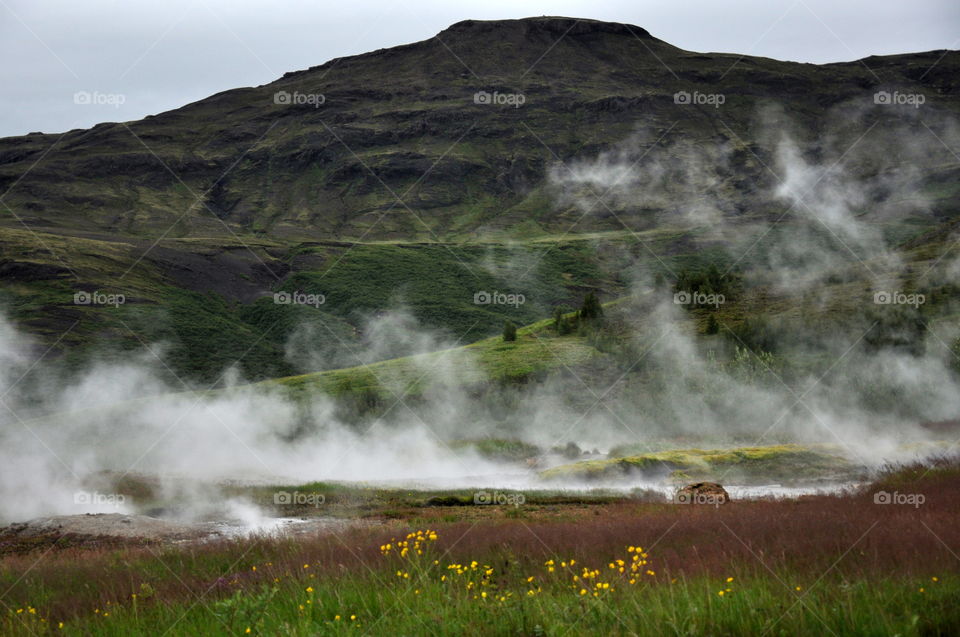 Landscape, Storm, No Person, Fog, Volcano