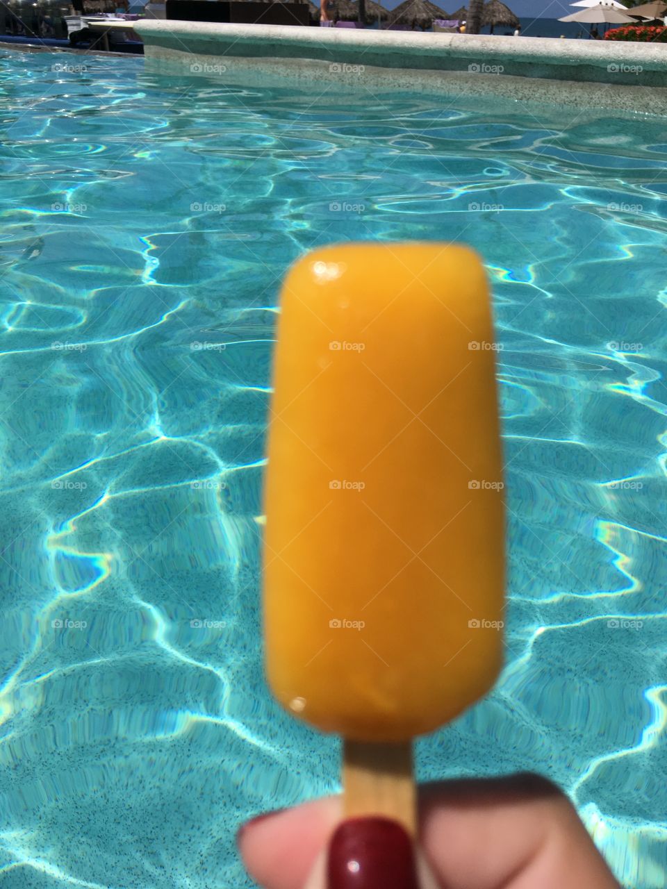popsicle in the pool 
