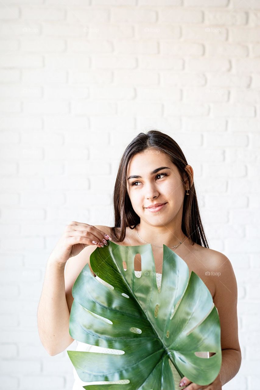 woman with natural skin