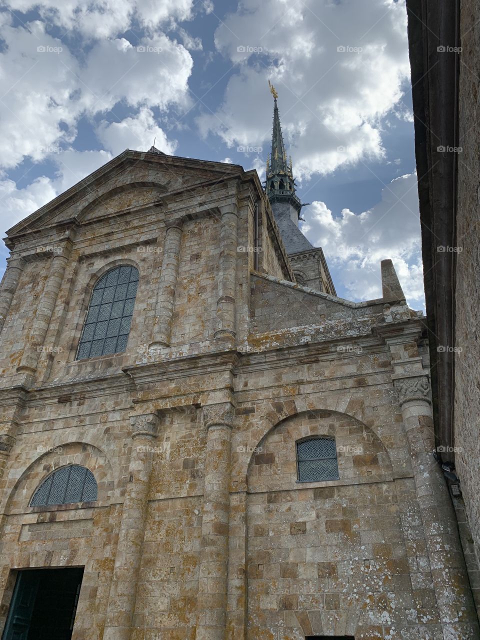 The Abbey at Mont Saint Michel, France.
