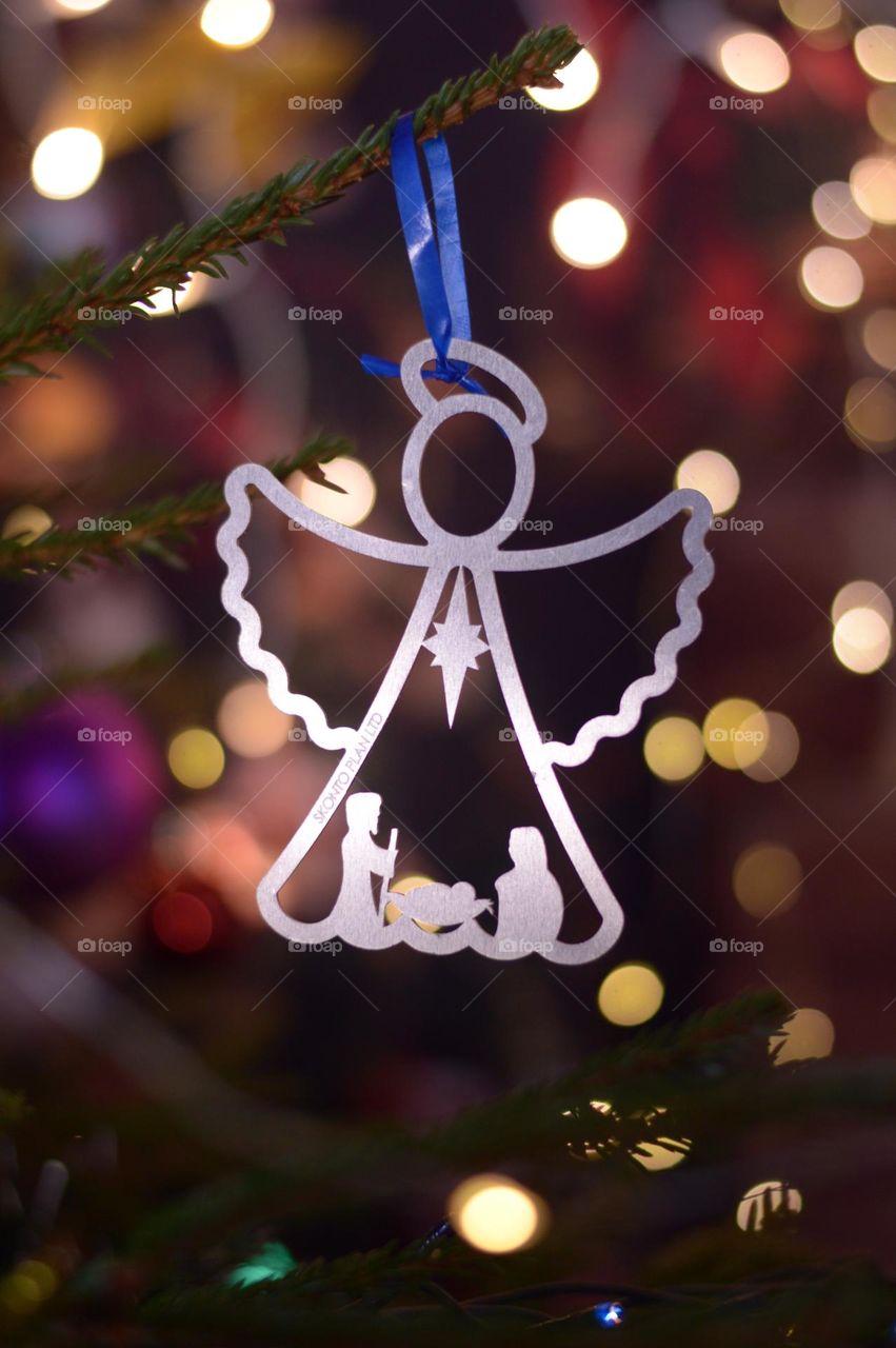 handmade from metal Angel christmas decoratin