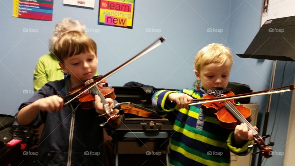 First Lessons Playing Violin