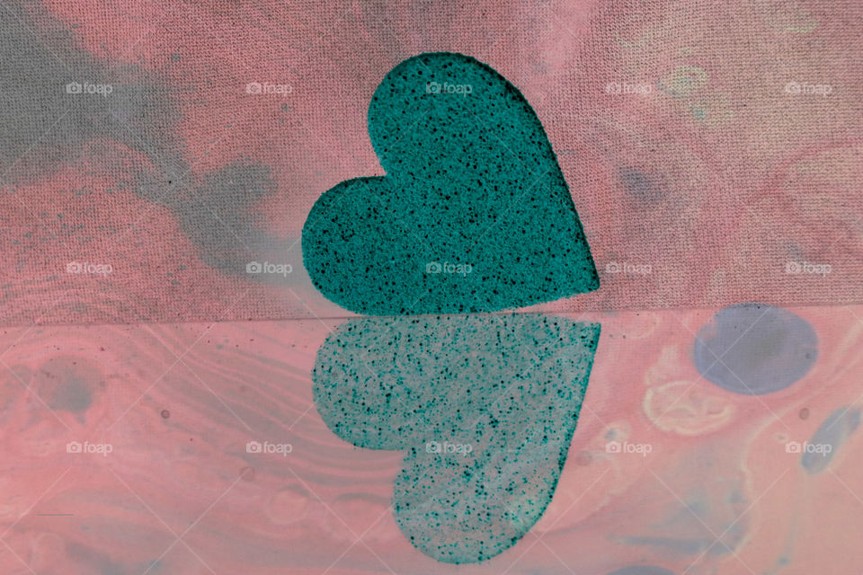 Marble Heart Reflection