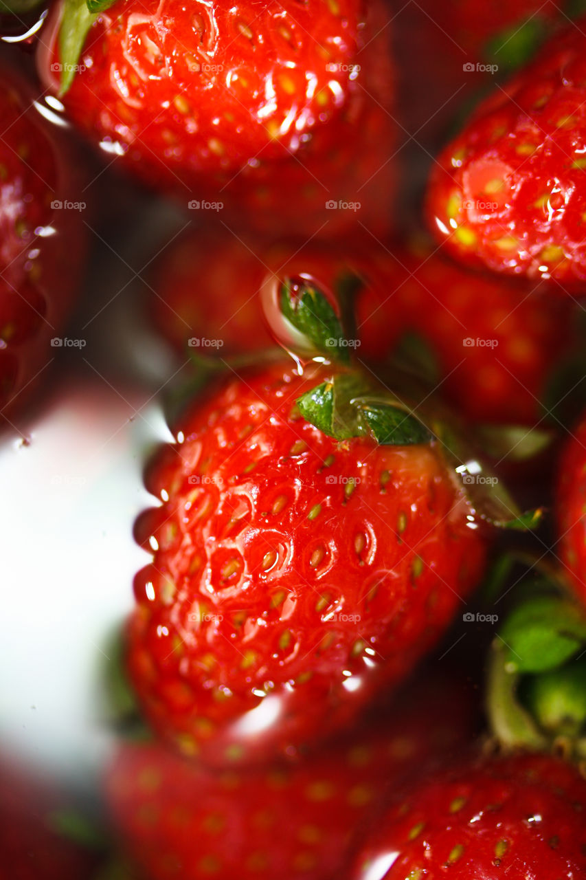 Washing strawberries