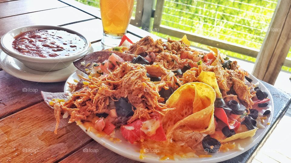 Food. Chicken Nachos