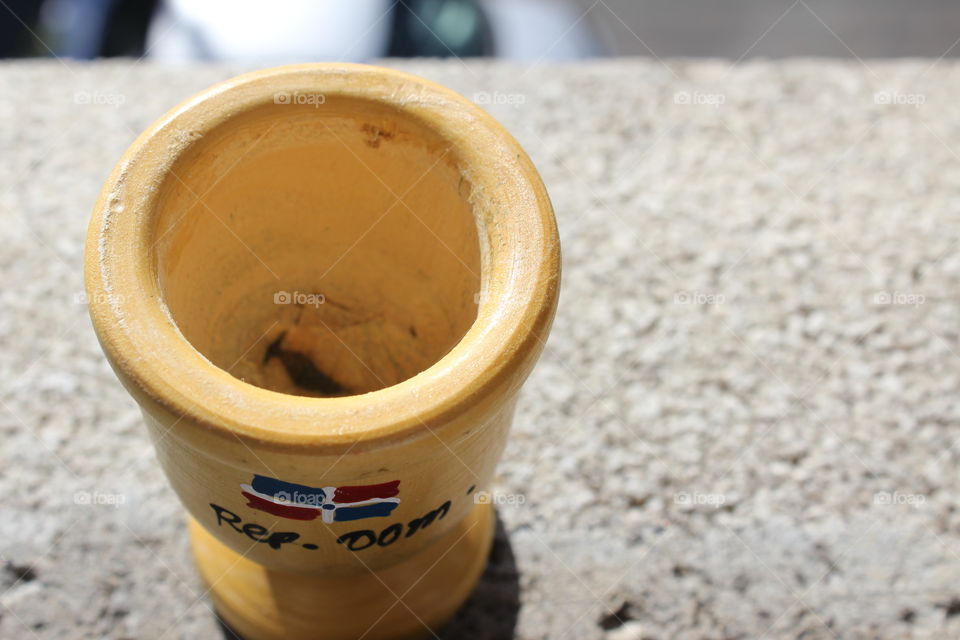 This a small souvenir garlic Grinder bought from  Dominican Republic  store . 