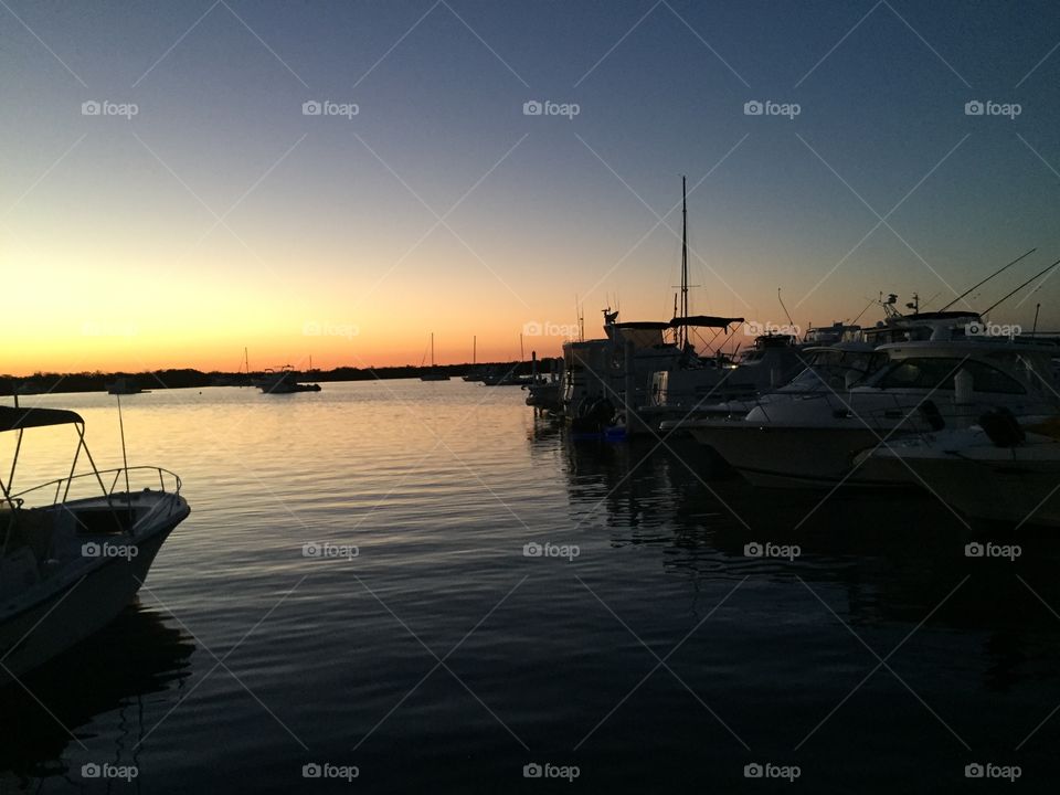 Sunset at Mangrove Marina