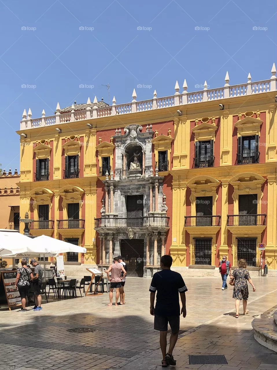 Historic Square in Malaga City