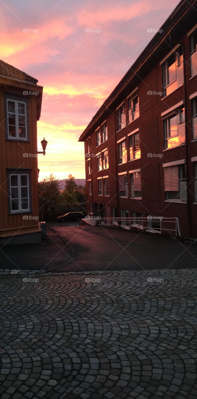 Trondheim sunset