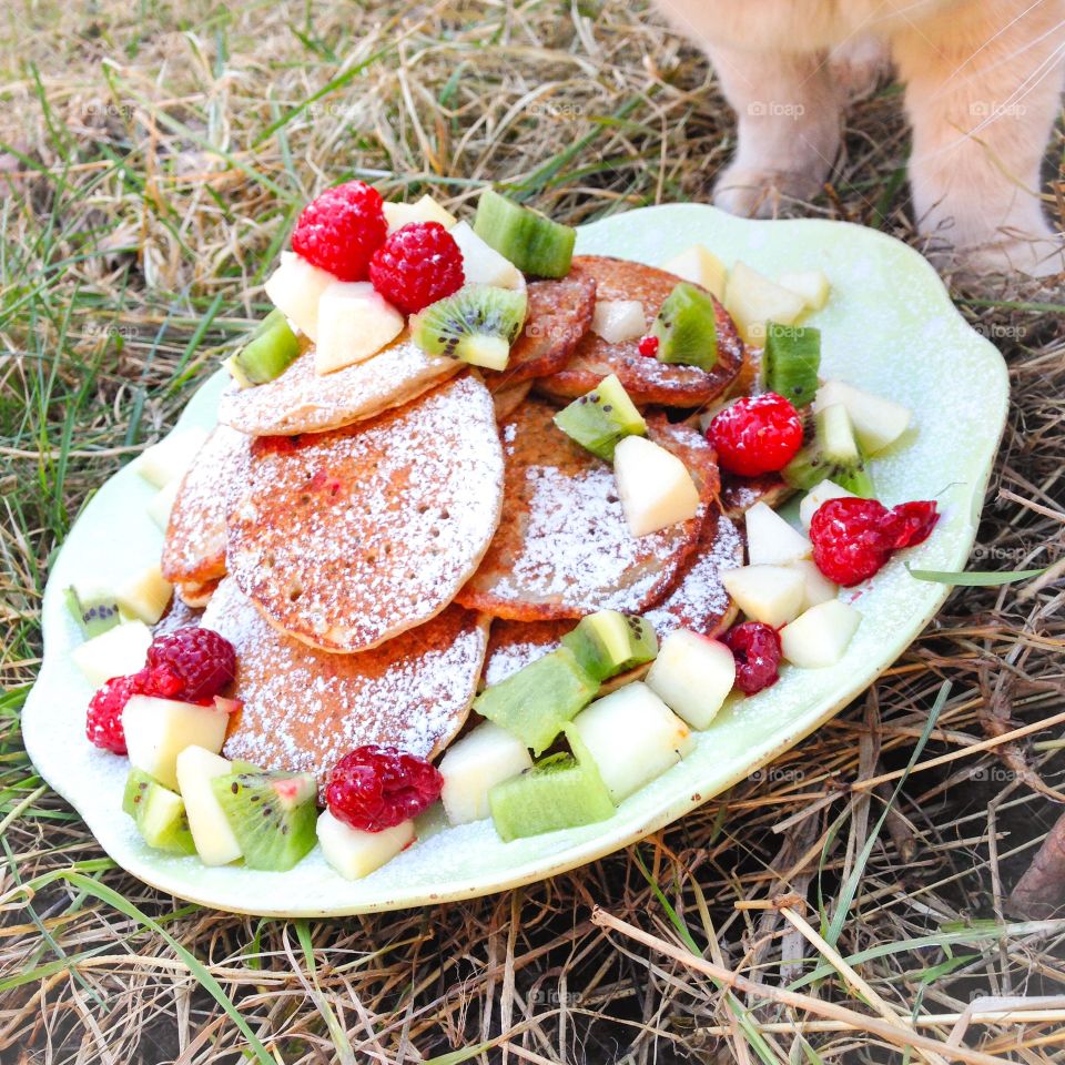 vegan banana pancakes