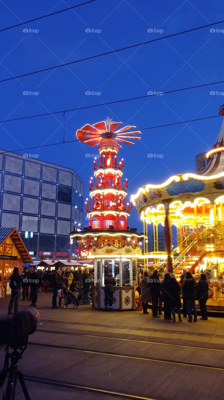 Christmas decoration - Berlin - winter - evening