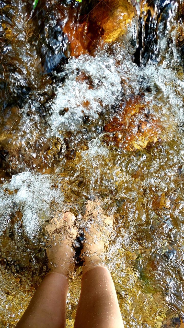 Sensações frescor, contato com a natureza é vida,é saúde, é paz.