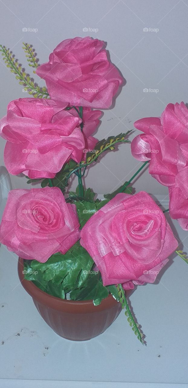 pink rose artificial🌺