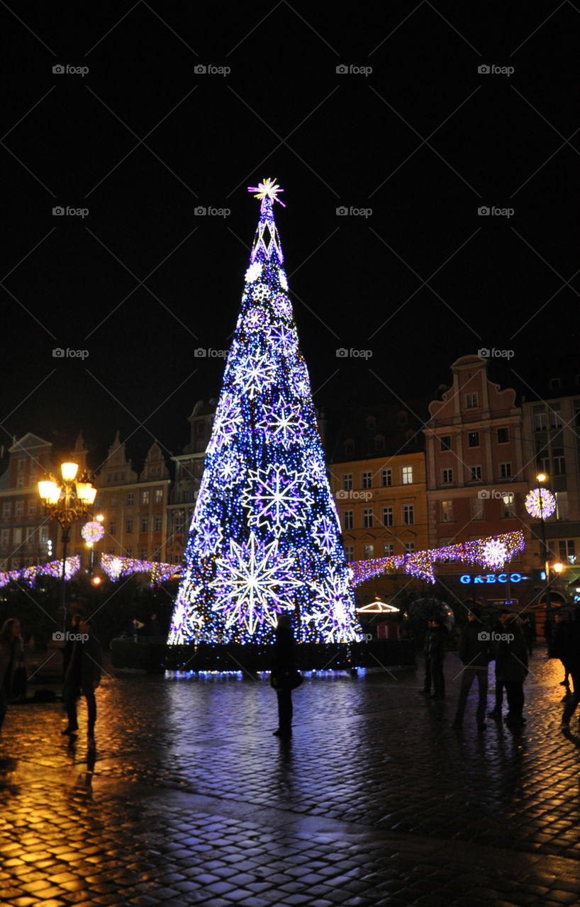 No Person, Christmas, Festival, City, Evening