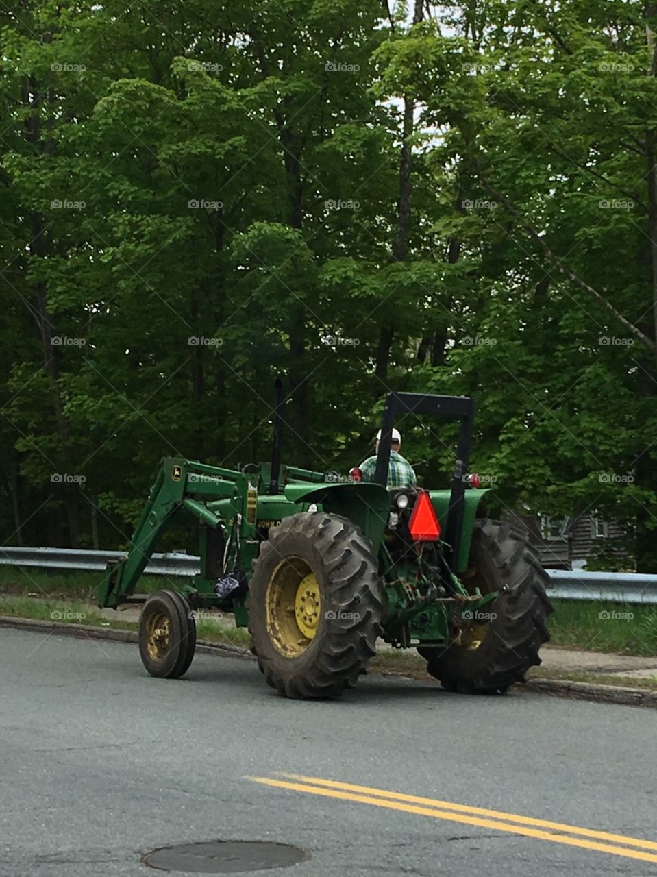 Farm Tractor On The Local Roadway 🚜