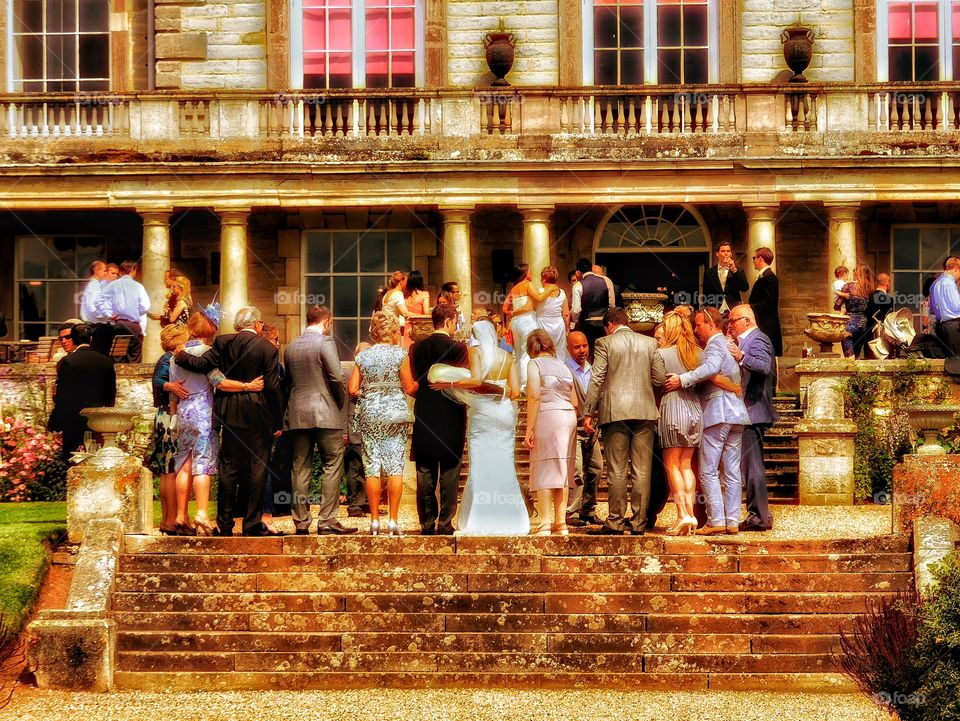 Wedding. Wedding at English stately home