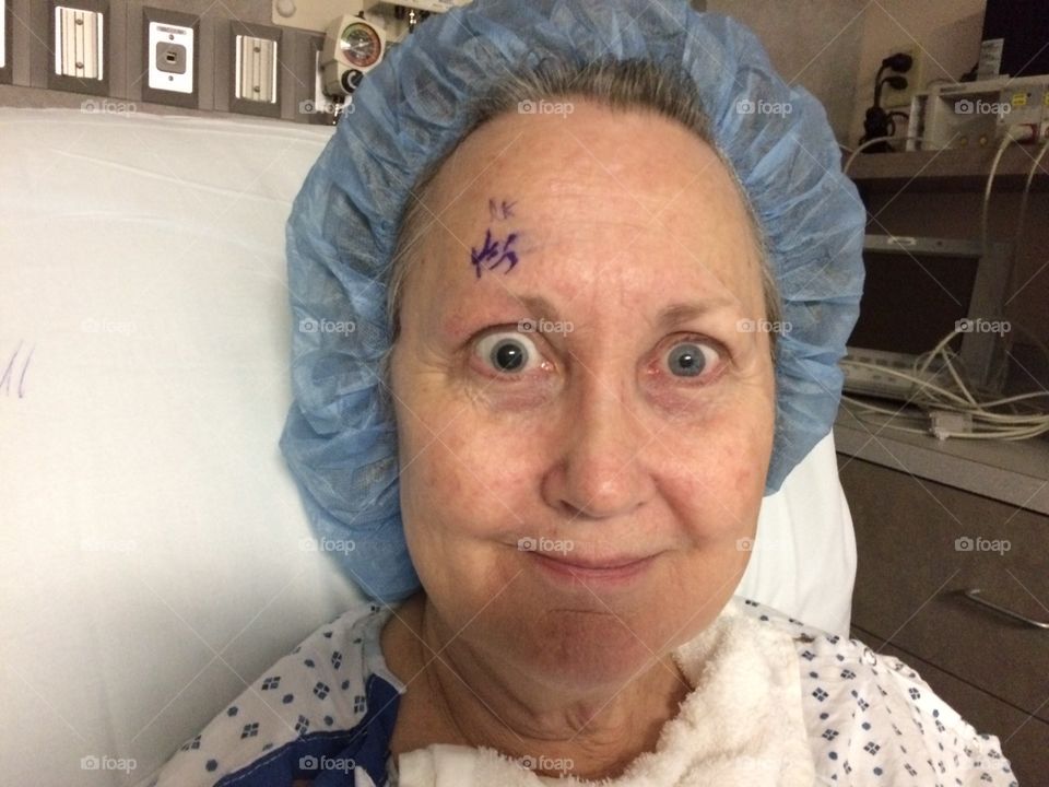 Just back from Cataract surgery! Must say, not my prettiest....🙀