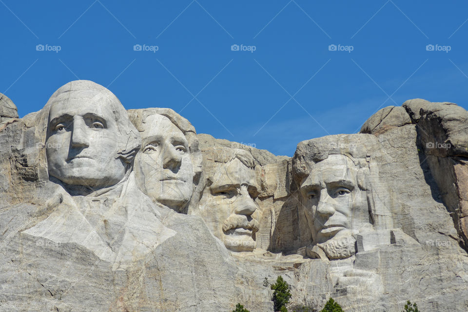 mount Rushmore up close