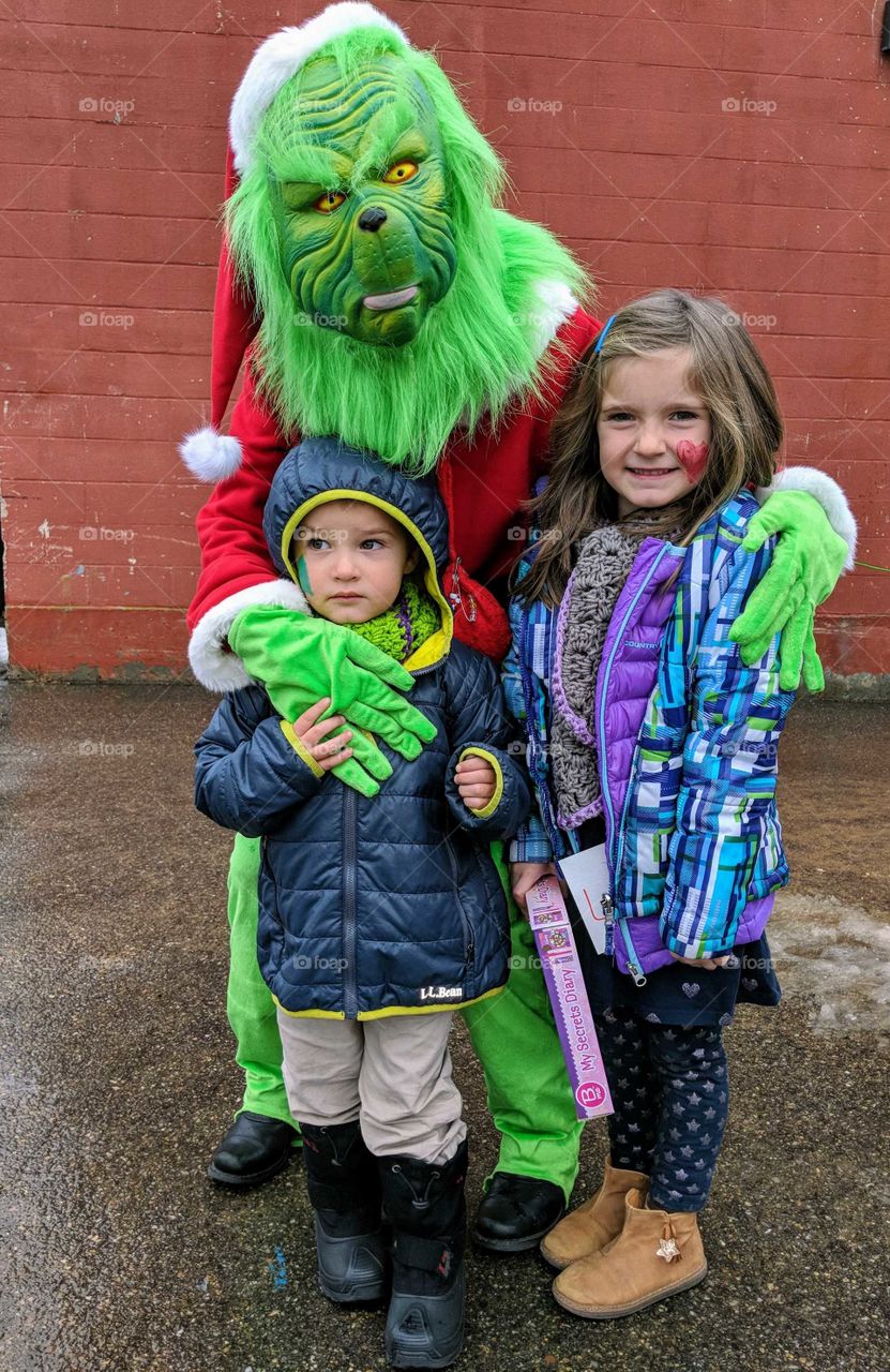 Children with The Grinch