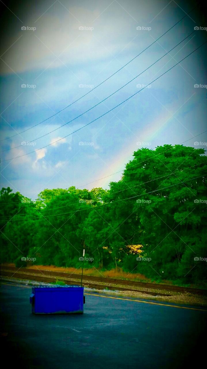 Rainbow storm