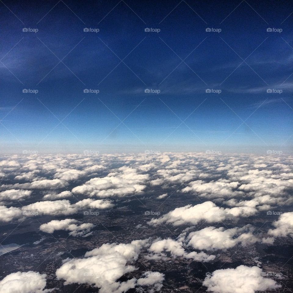 Clouds over cityscape