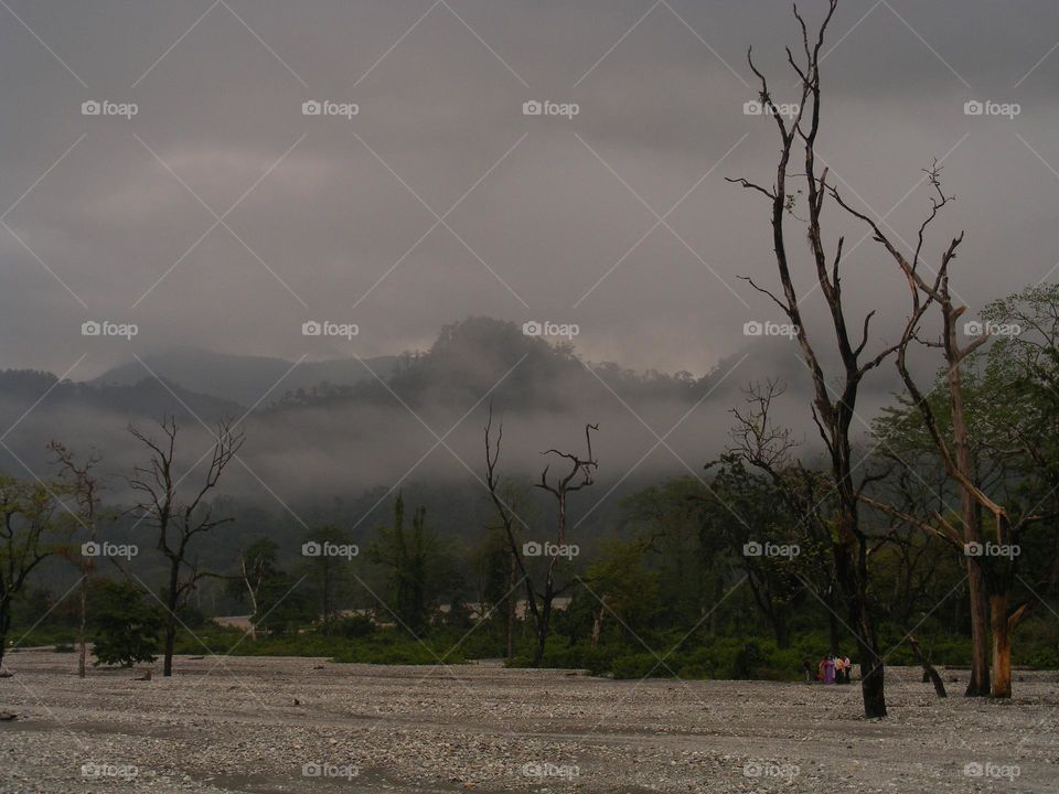 Jayanti river bed evening time
