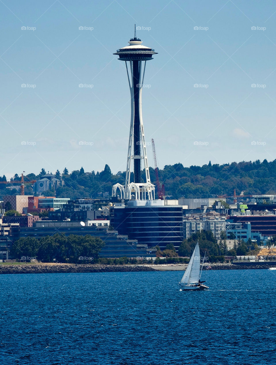 ocean summer skyline boat by nautiflyer