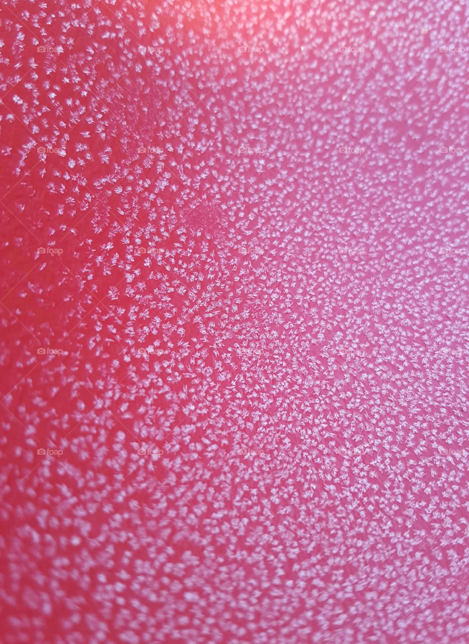 frosty red background