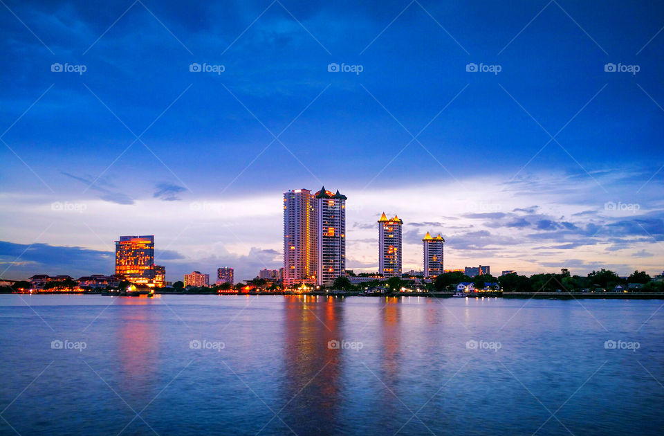 Night view of bangkok