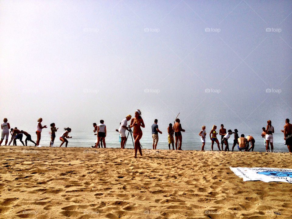 beach sky people summer by evanilsen
