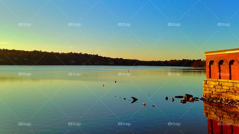 Spring sunset at Upper a Mystic Lake