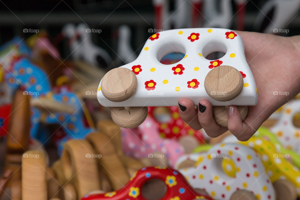 wooden toy car