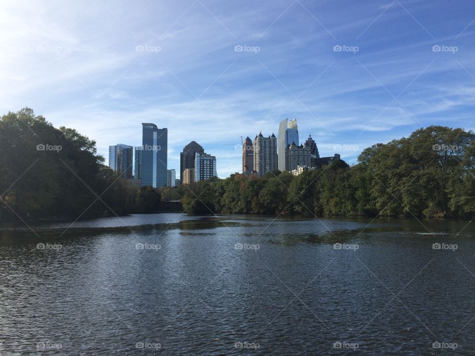 Midtown Atlanta as seen from Piedmont Park. 