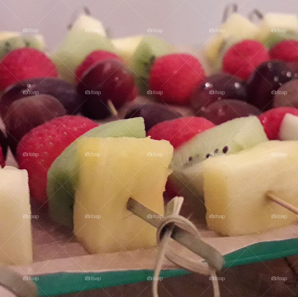 fruit skewer,fruit