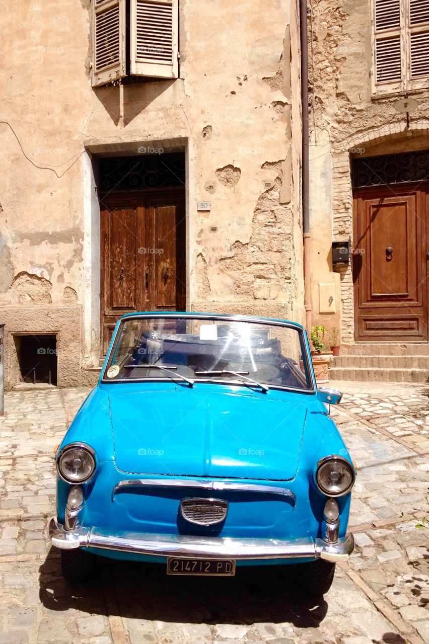 Old car. Italian machine 60s
