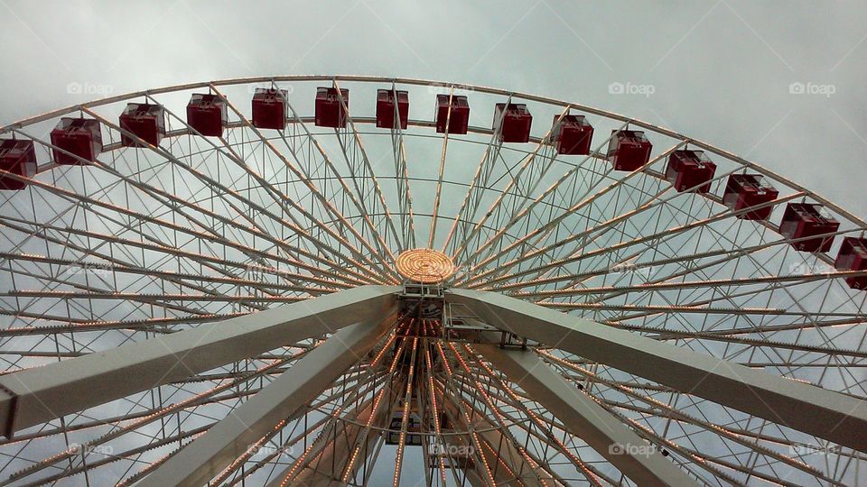 Ferris Wheel Gray Sky. ferris wheel gray sky