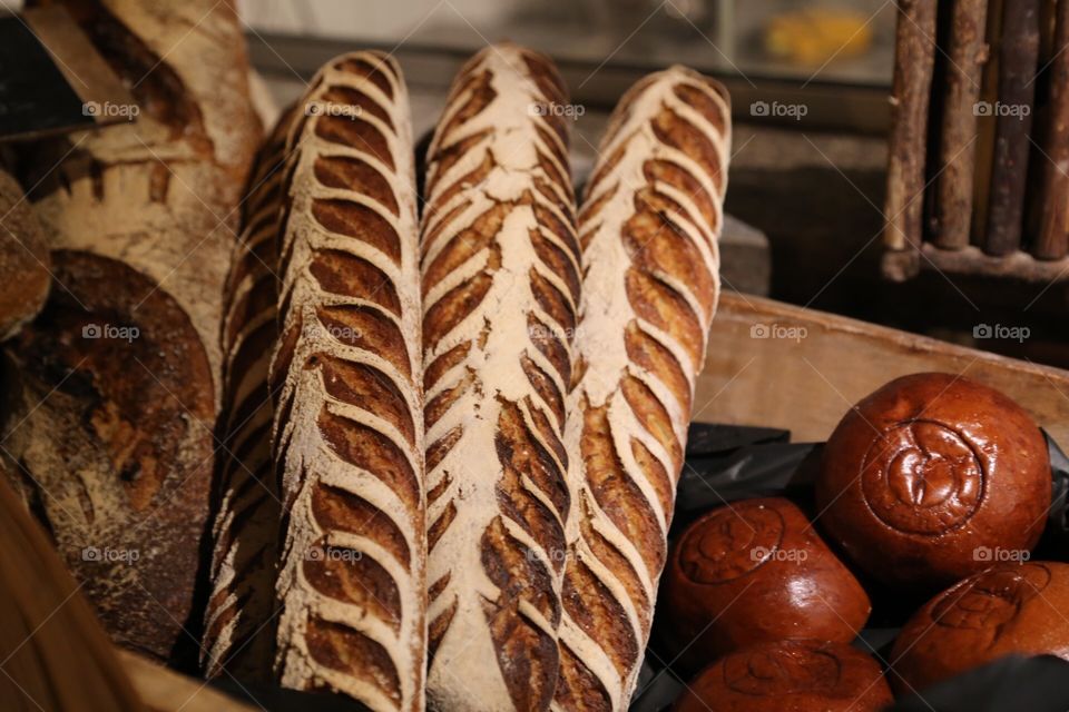 Beautiful decorated bread