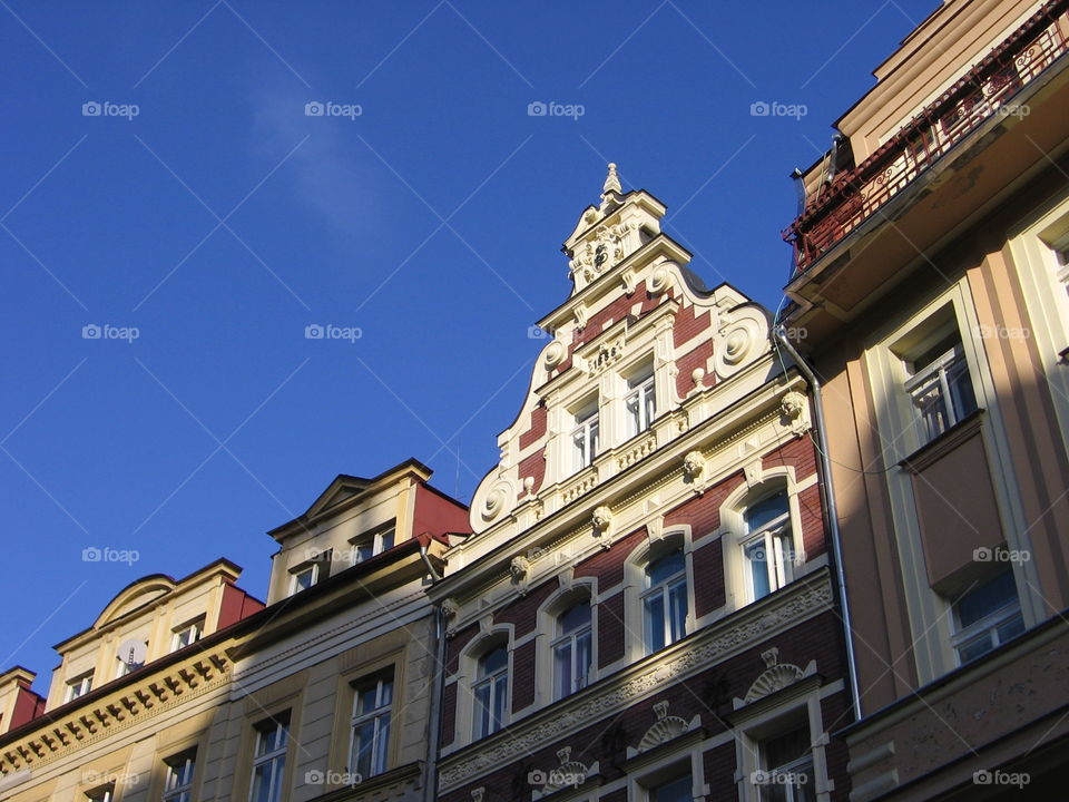 Blue Sky and Architecture . Czech Republic 