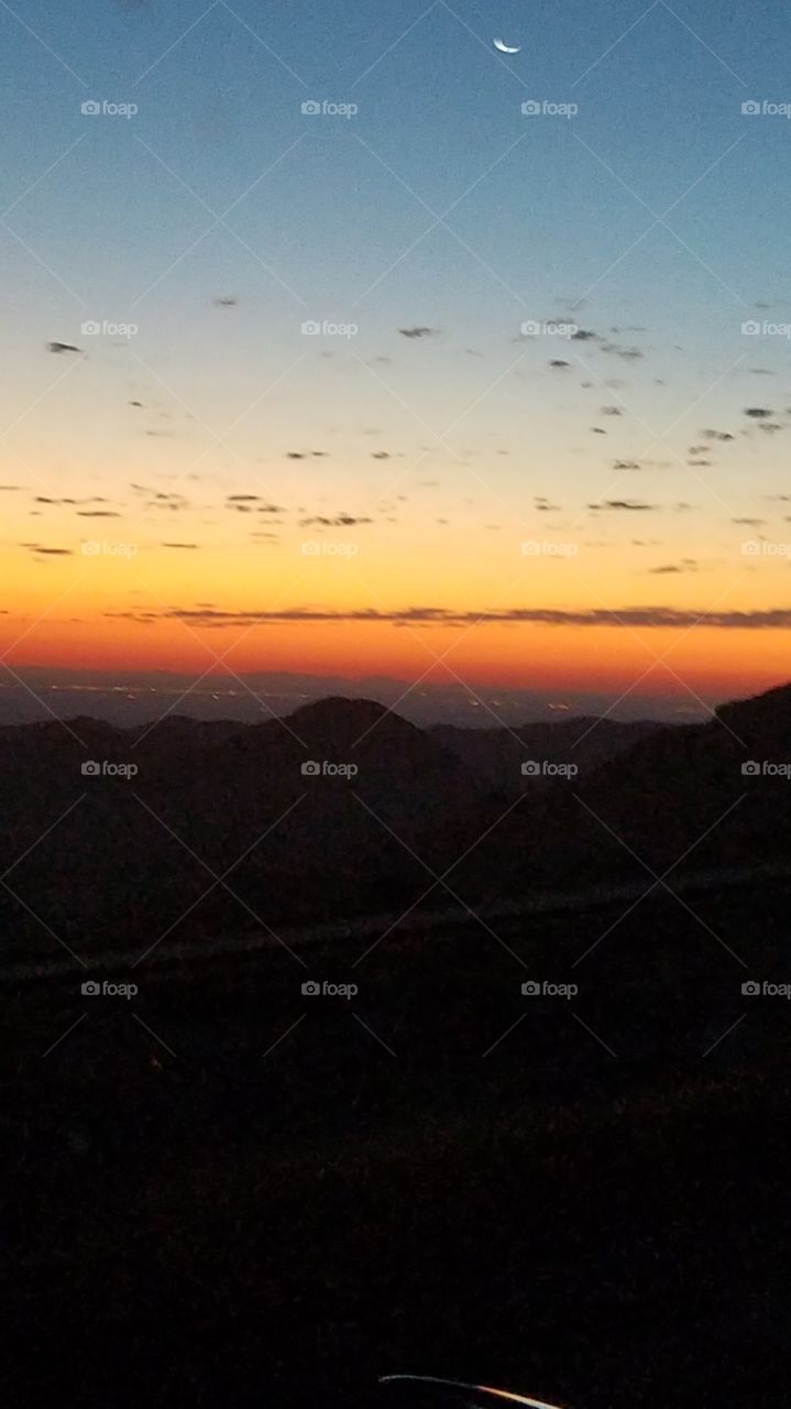 looking East toward Imperial Valley from top of mountain