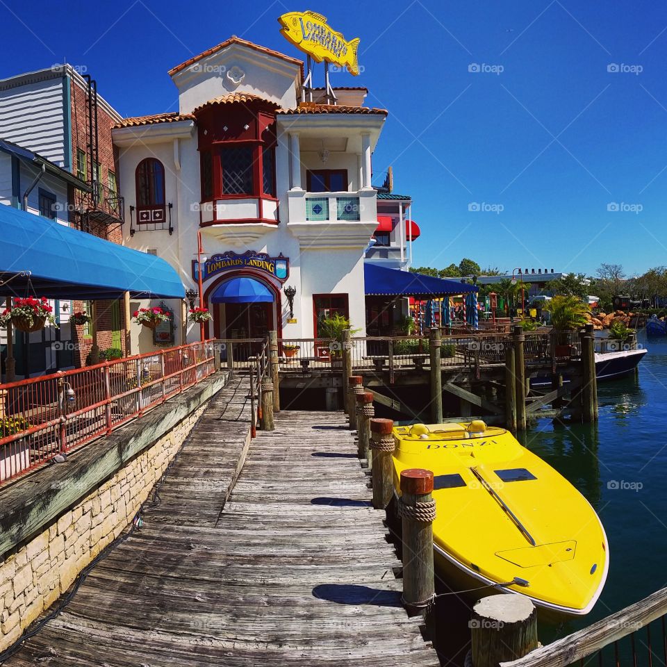 Yellow boats