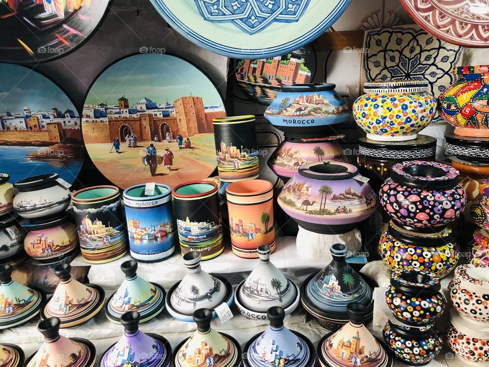 Beautiful products of pottery 