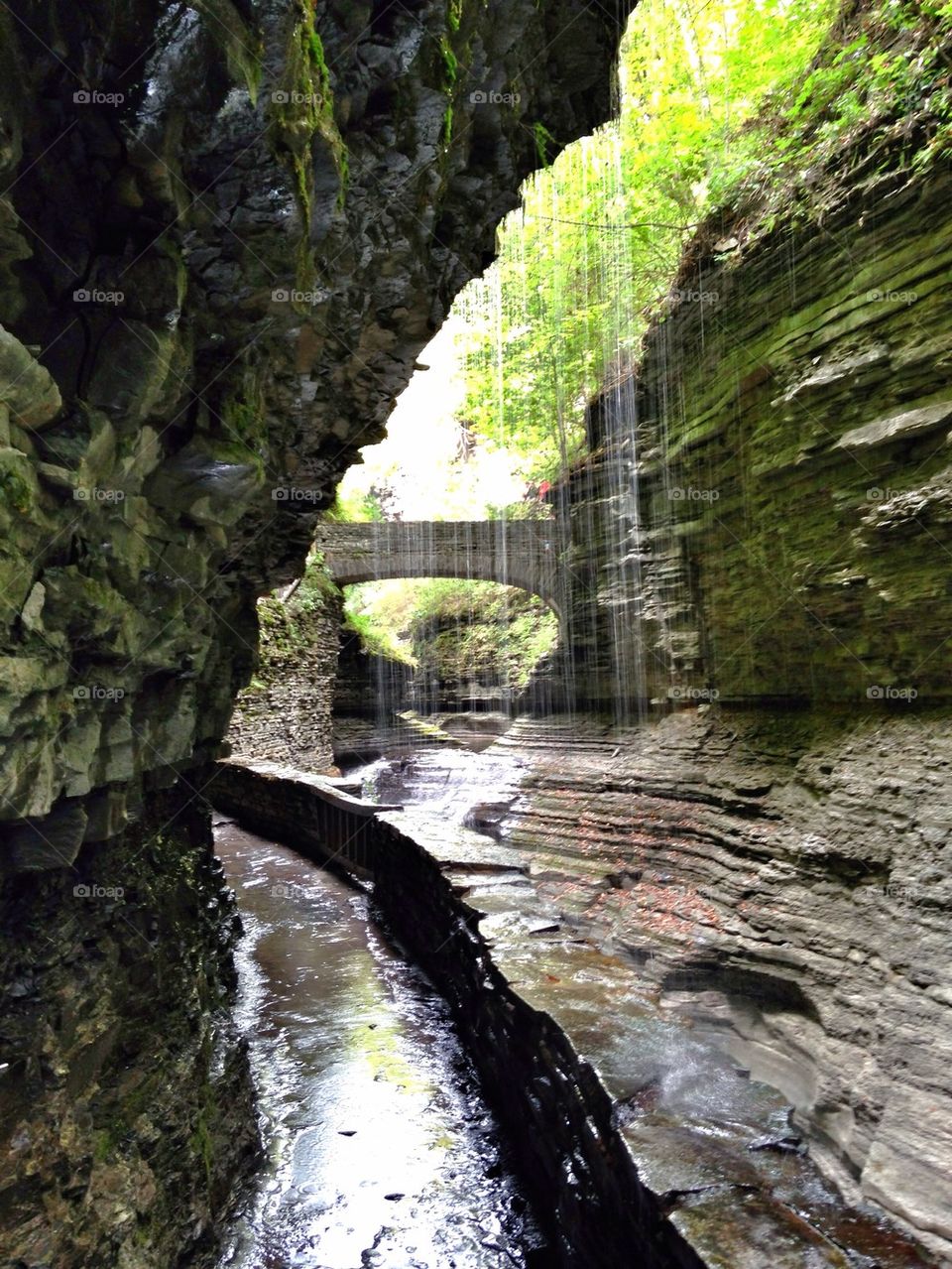 Watkins Glen Park Waterfall